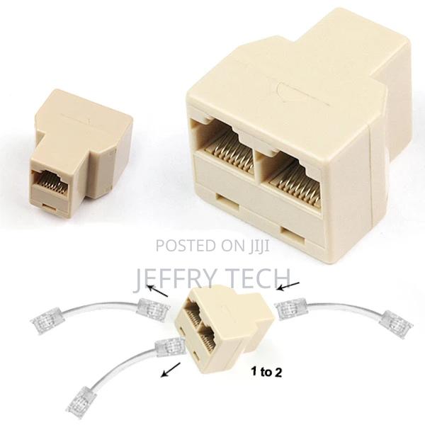 RJ45 ADSL Modem Network Cable Splitter RJ45 Lan Cable 2 Port - main view