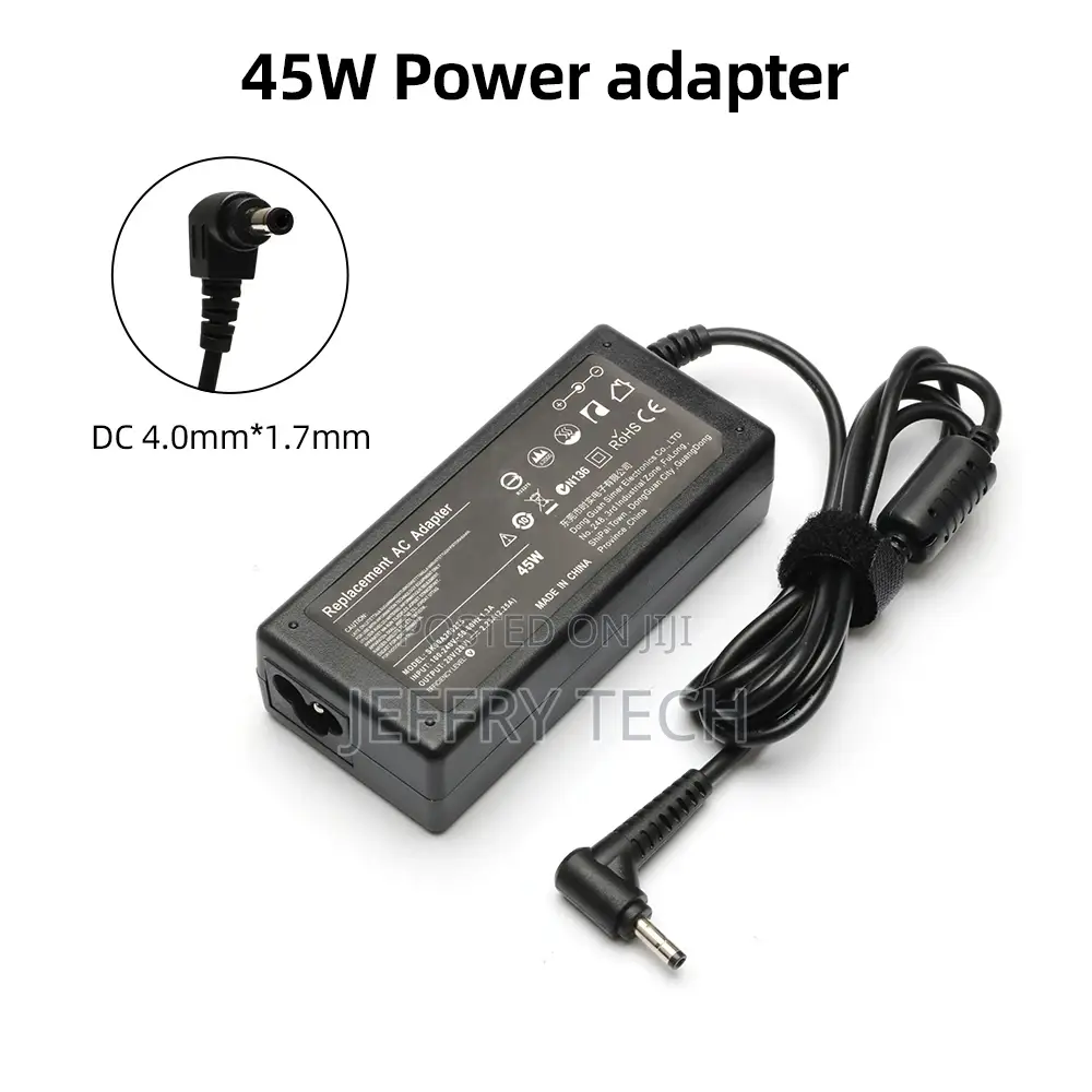 20V 2.25A AC DC 4.0*1.7mm Laptop Power Adapter for Lenovo No