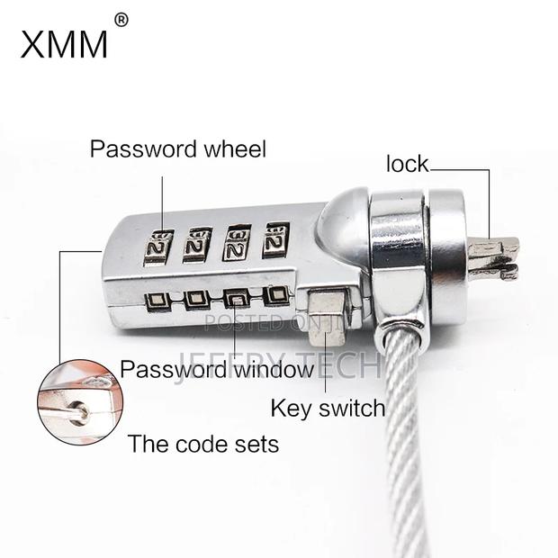 Anti Theft System Pc Laptop Computer Cable Lock - thumbnail 3