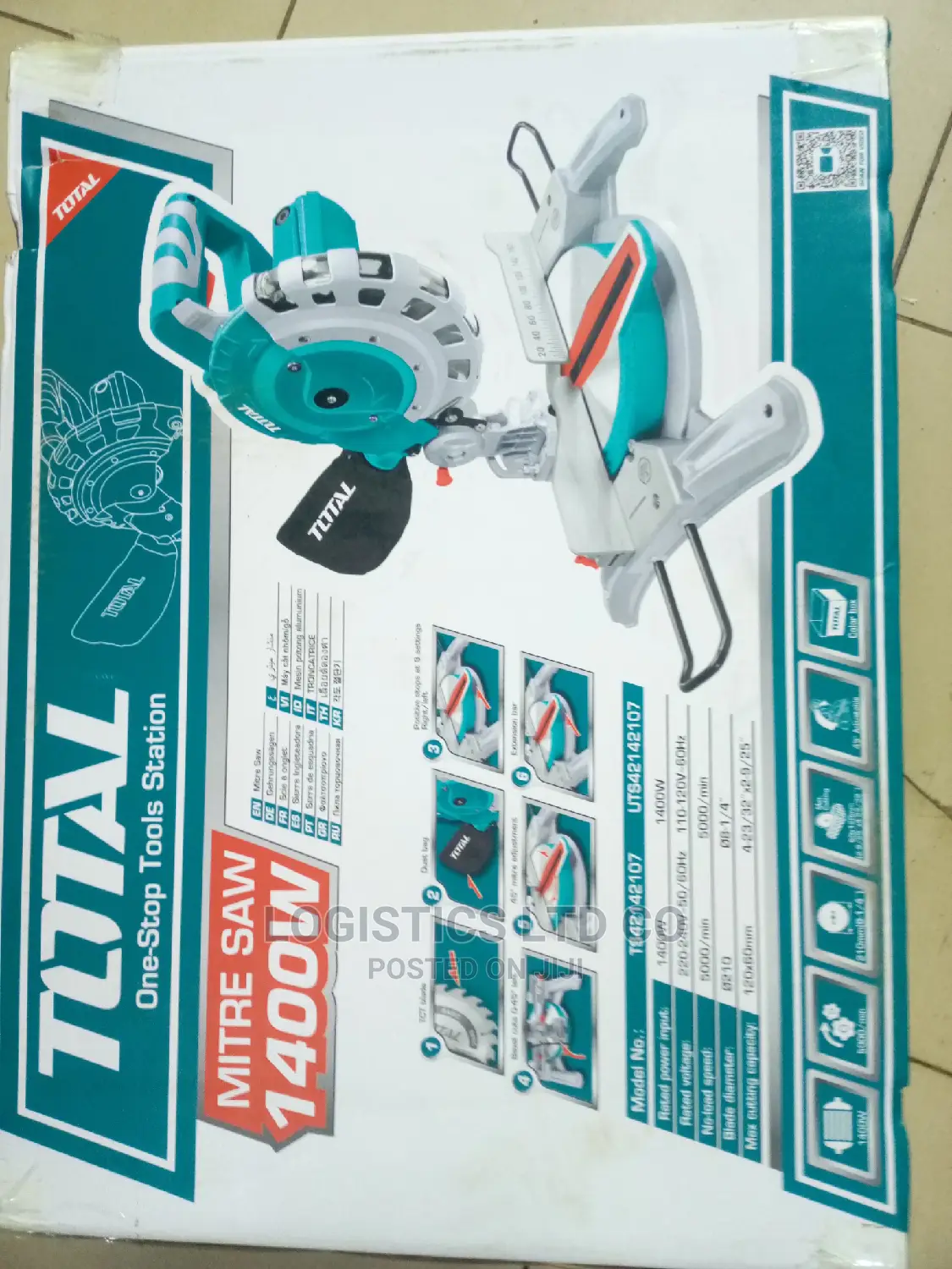 Total One Stop Toolstation Miter Saw 1400 Watts