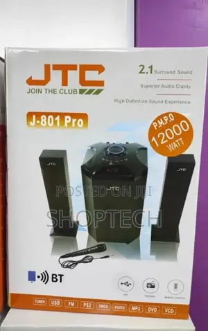 12000watts 2.1ch JTC 801(Mtungi) Speaker System.