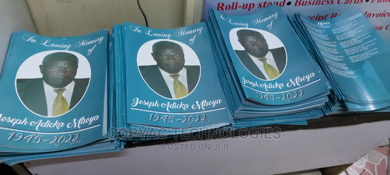 Funeral Programs Printing and Designing