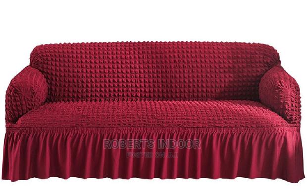 Maroon 5 Seater Turkish Sofa Cover - main view