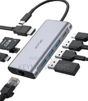 5 in 1 USB Type C Hub With Lan USB HDMI Type C