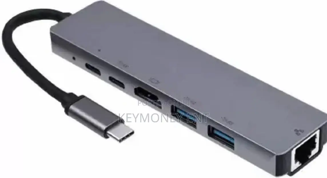  USB C Hub to Gigabit Ethernet Rj45 Lan 8 in 1 USB Type C