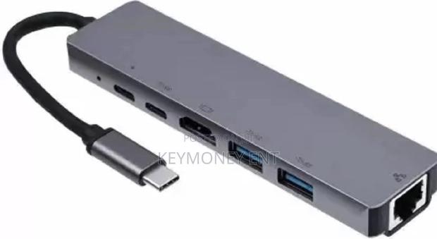  USB C Hub to Gigabit Ethernet Rj45 Lan 8 in 1 USB Type C