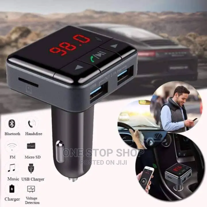 Wireless Bluetooth Handsfree Car Kit Fm Transmitter