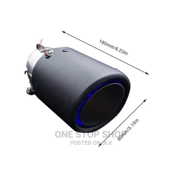 Carbon Fiber Luminous Tail Throat Led Lights Exhaust