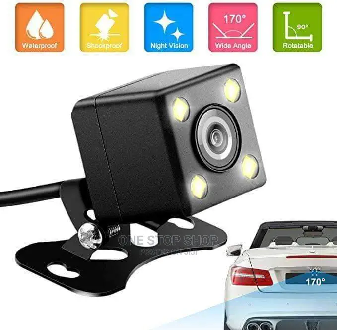 170° Night Vision Hd Waterproof Car Rear View Reverse Camera