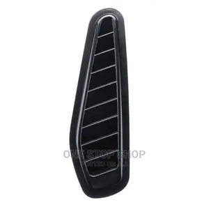 2pcs Plastic Car Hood Scoop Gloss Black Bonnet Ait Vent