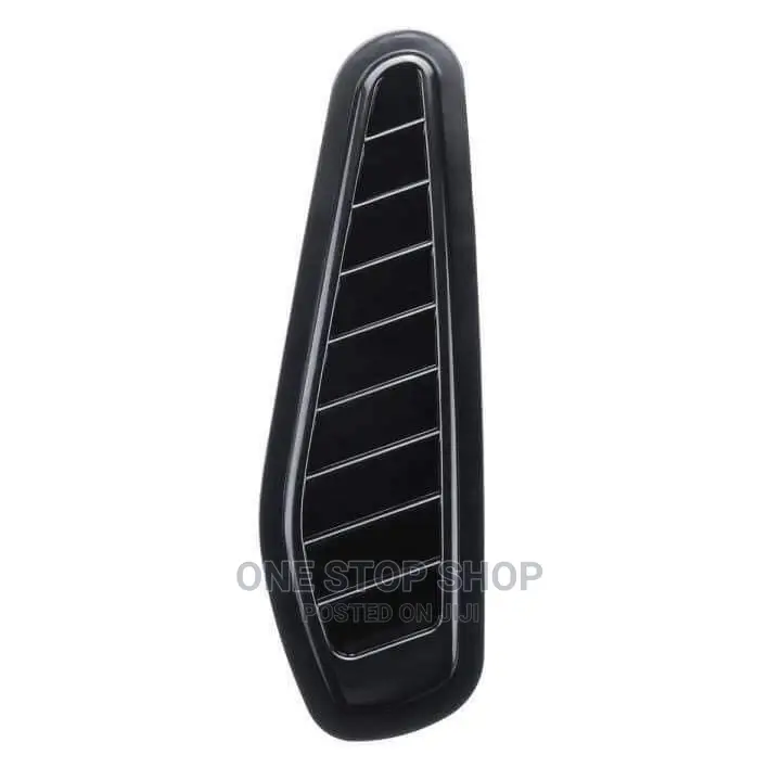 2pcs Plastic Car Hood Scoop Gloss Black Bonnet Ait Vent