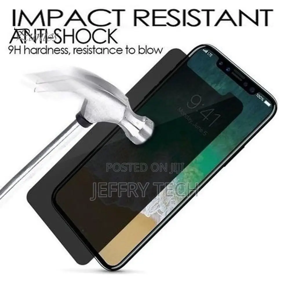 9H HD Privacy Screen Protector for iPhone X Xs Xr 8/7/6/6s P