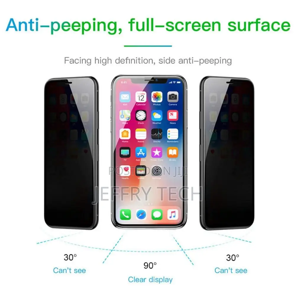 Tempered Glass Privacy Screen for iPhone 13 12 11 Mini Pro