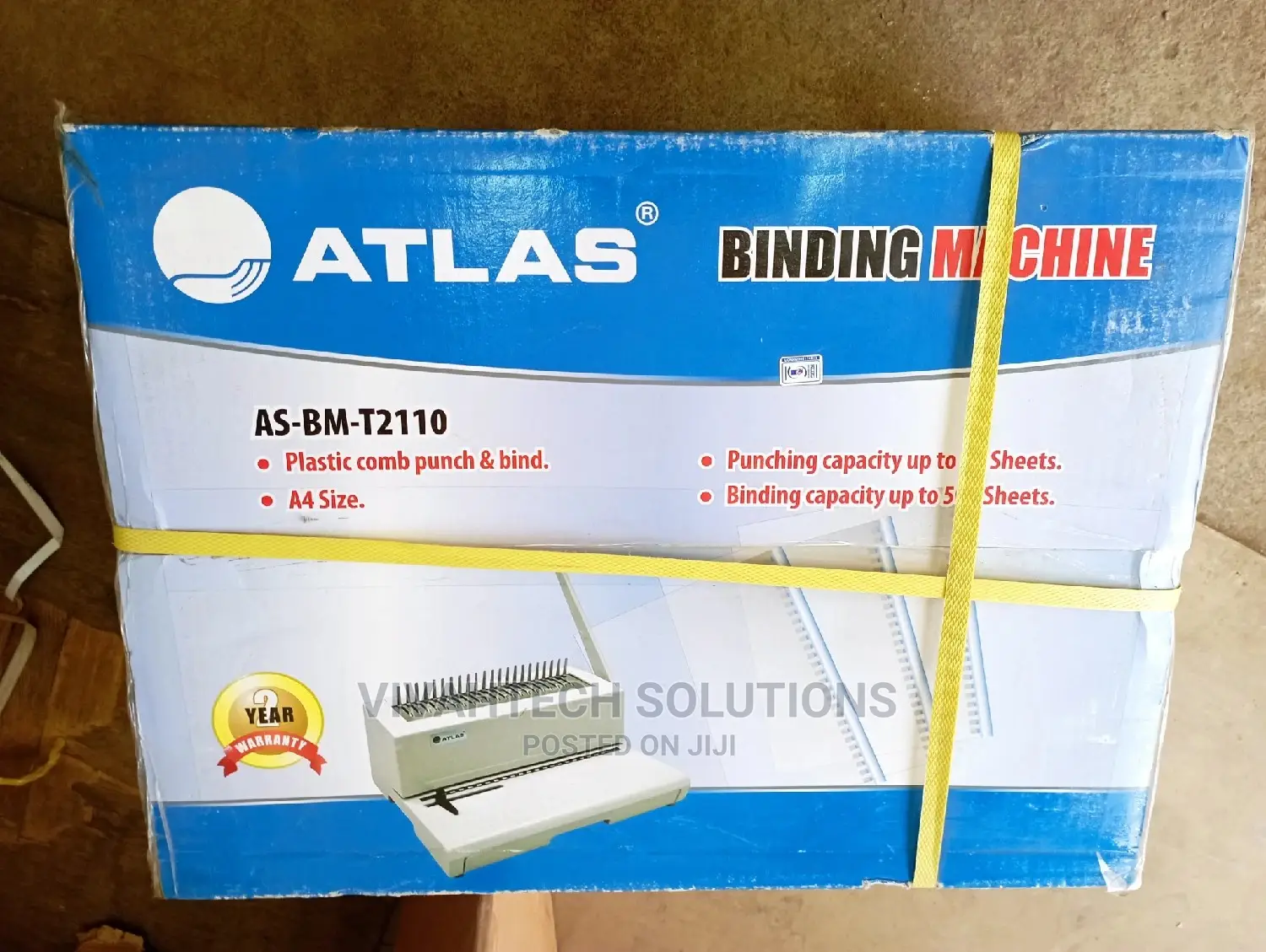 Atlas Comb Binder Binding Machine T2110