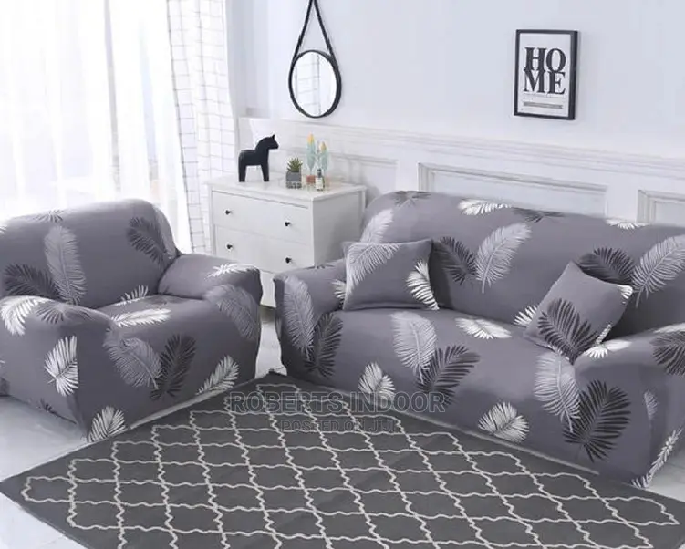 Grey Elegant Elastic Sofa Cover