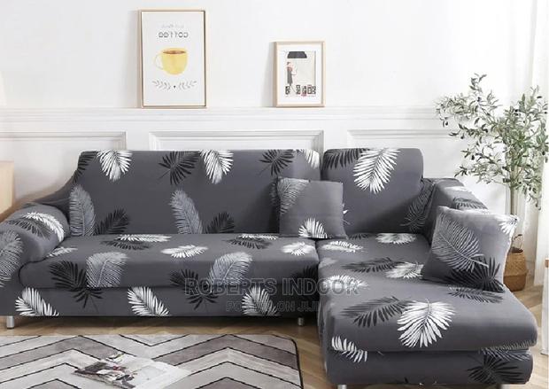 3.2 Grey Polyester Sofa Cover