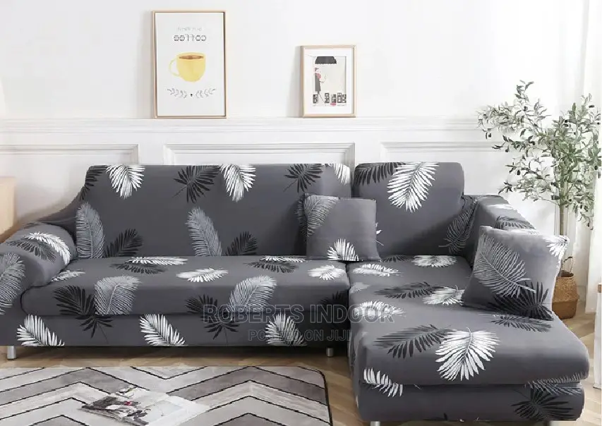 3.2 Grey Polyester Sofa Cover