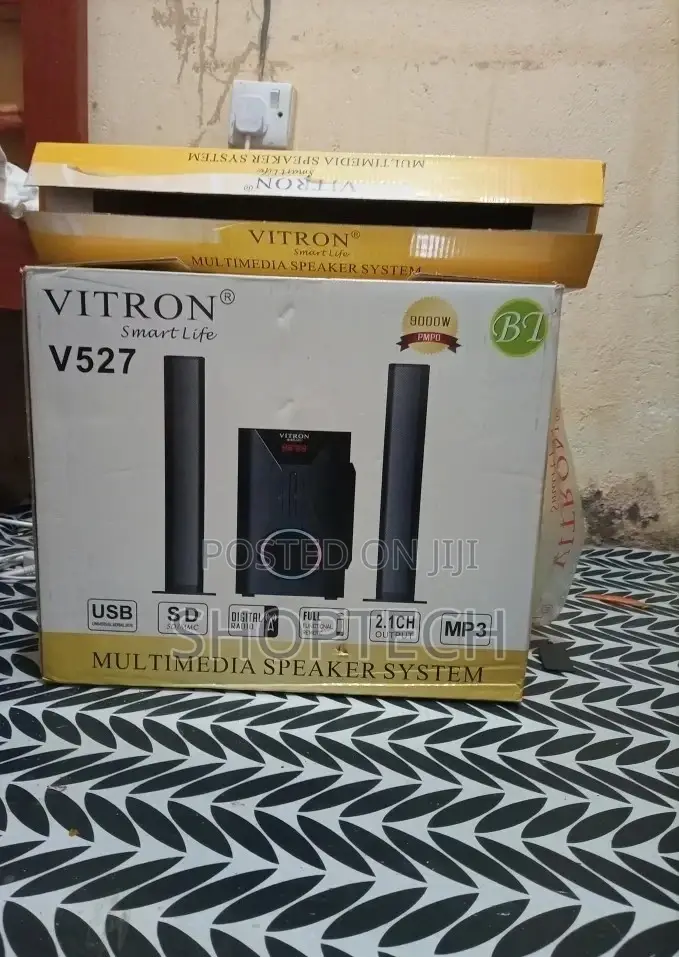 9000 Watts Vitron 527 Multimedia Speaker System.