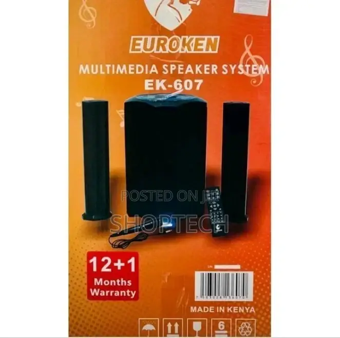 2.1 Euroken Ek-607 (Mtungi) Multimedia Speaker System.