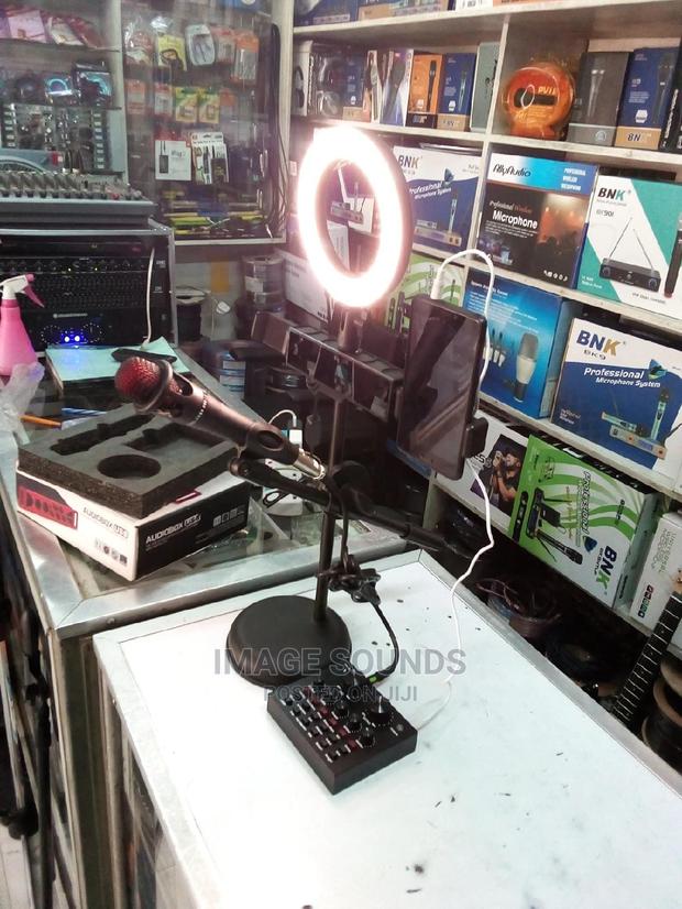 Home Studio Mic and Small Ring Light - main view
