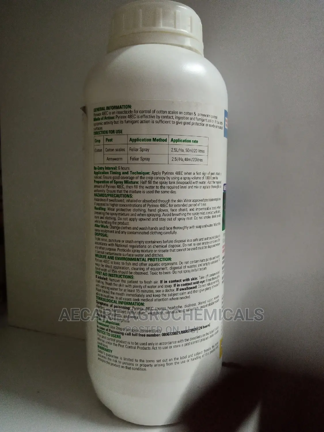 Pyrinex 48ec Insecticide 1litre