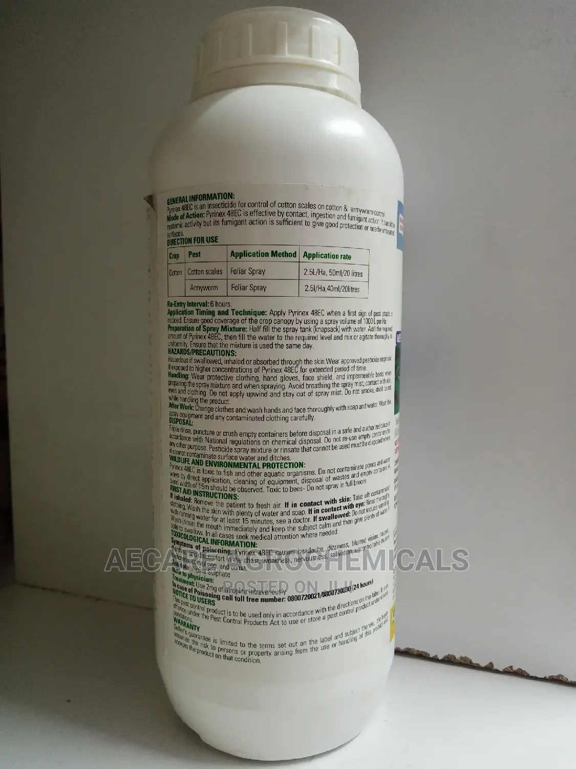 Pyrinex 48ec Insecticide 1litre