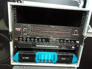 4channel Power Amplifier With Equalizer, Crossover Rack