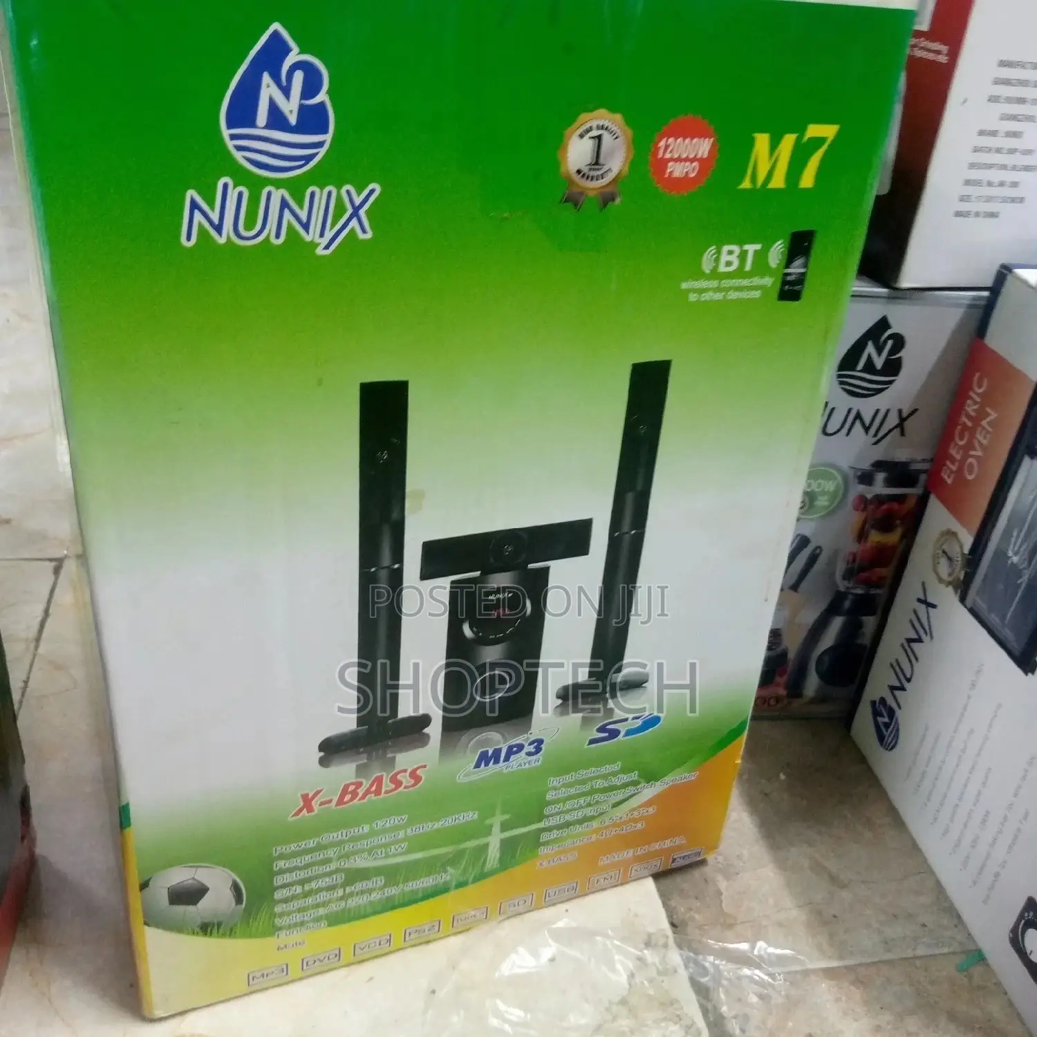 3.1ch Nunix M7 Tall Boy Multimedia Speaker System