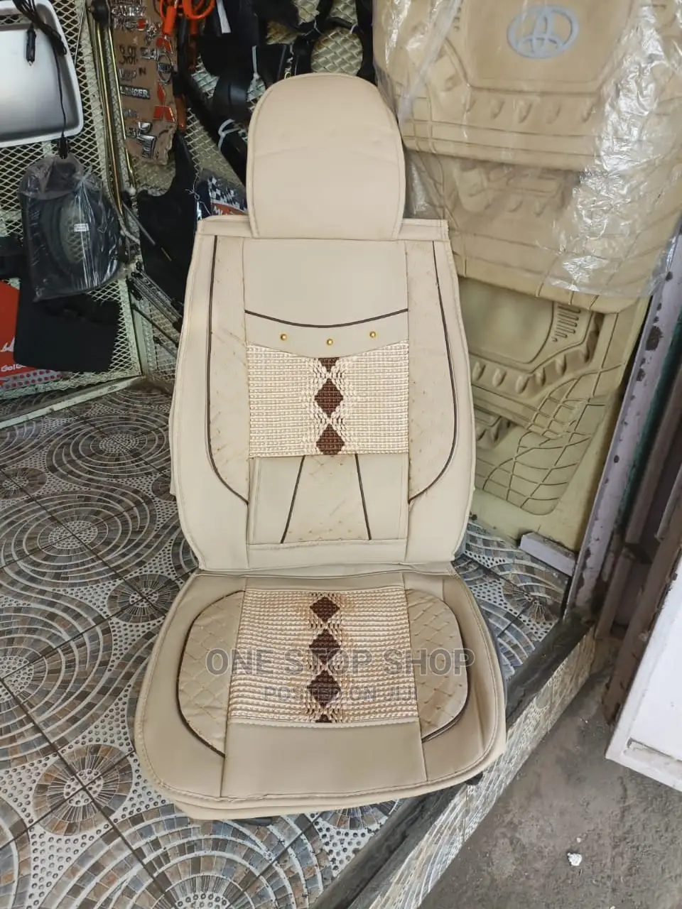 Black Synthetic Seat Cover
