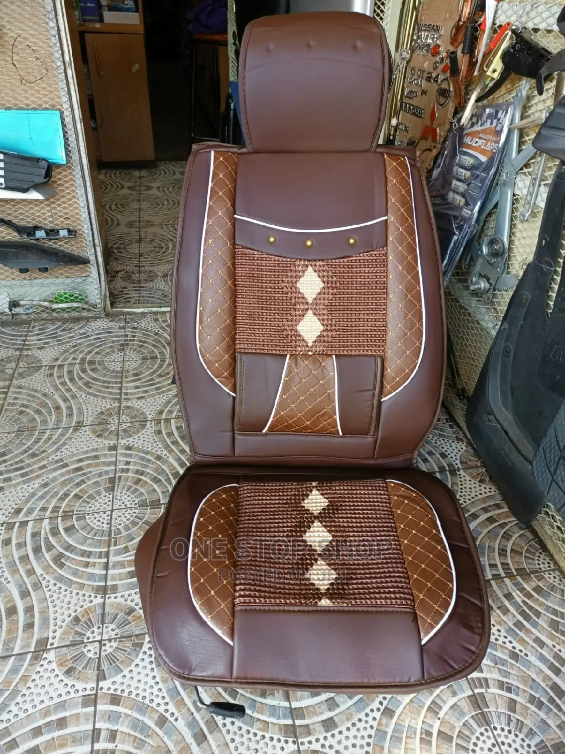 Black Synthetic Seat Cover