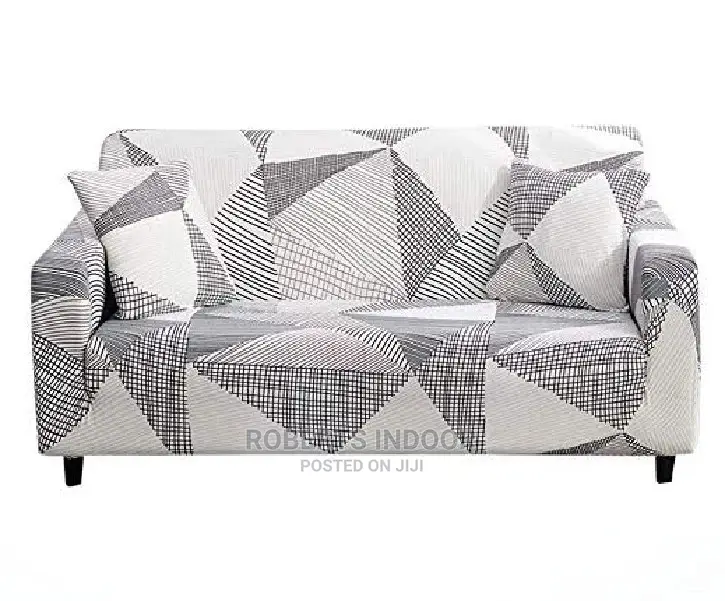 Black and White Elastic Sofa Cover