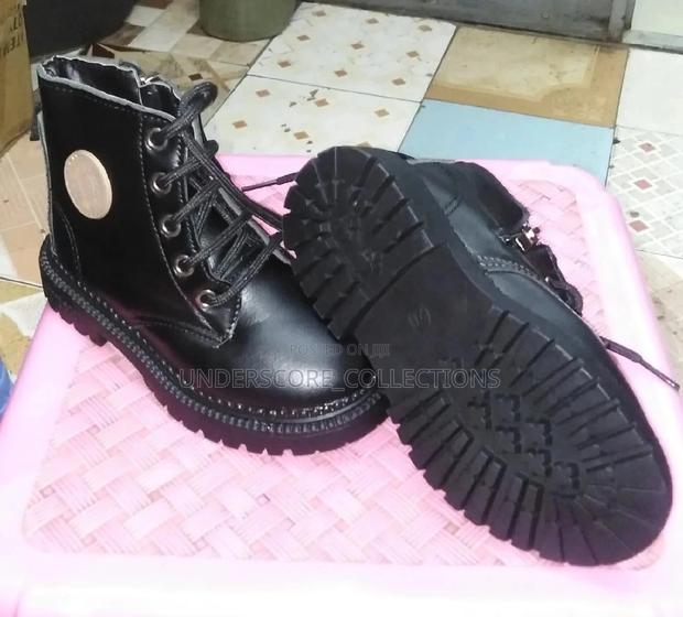 Kids Unisex Leather Ankle Boots - main view