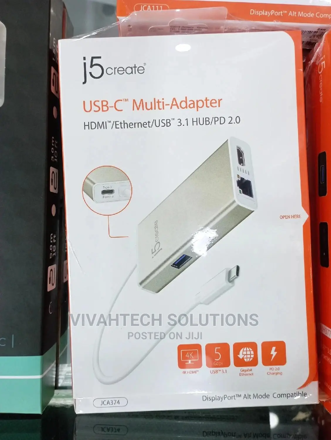 J Create USB Type C Hub 4 in 1