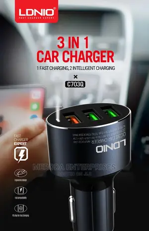 3USB Quick Charge Car Charger 3.0