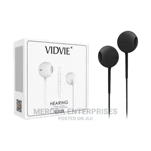 Vidvie HS604 Earphones With Remote and Mic - BLACK