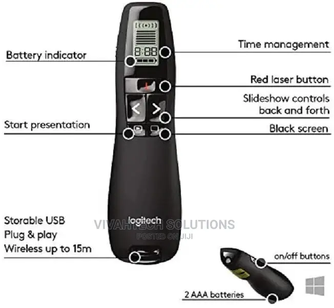 Presenter Logitech Wireless Presenter R700