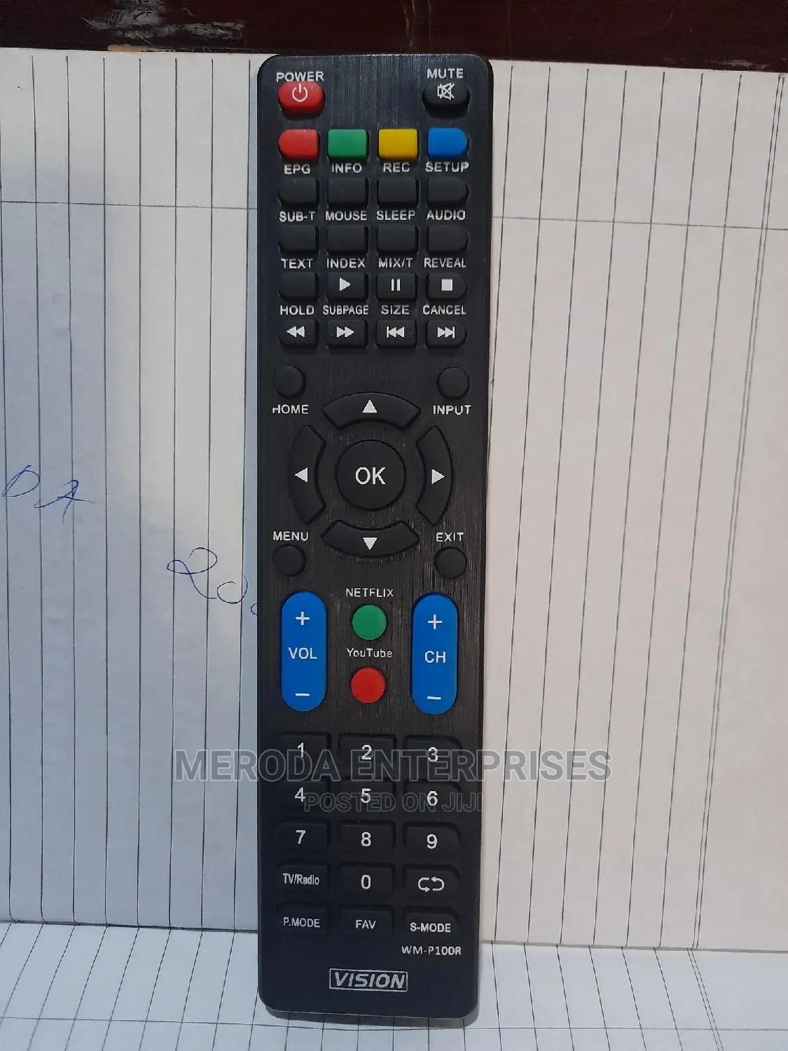 WM-P100R Vision Smart Tv Remote Control