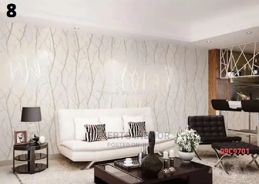 Cream and Silver Classy Wallpaper