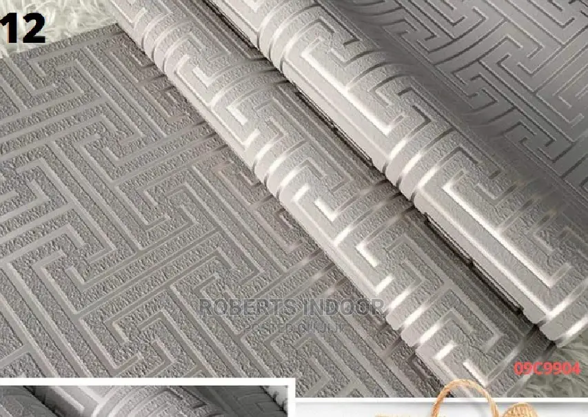 Patterned Grey Elegant Wallpaper