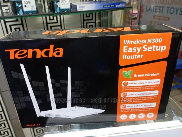 Tenda Wireless N300 Easy Setup Router F3