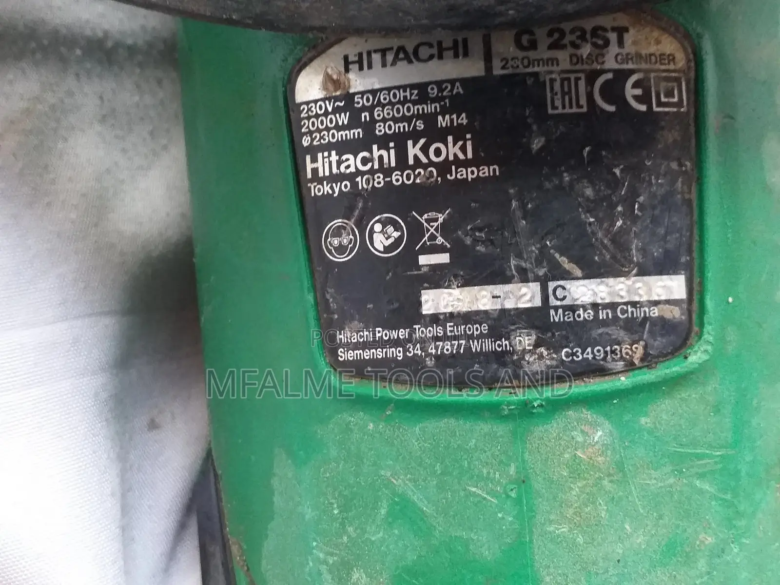 Angle Grinder -Genuine Hitachi 9 Inch Heavy Duty 240v- EX-UK