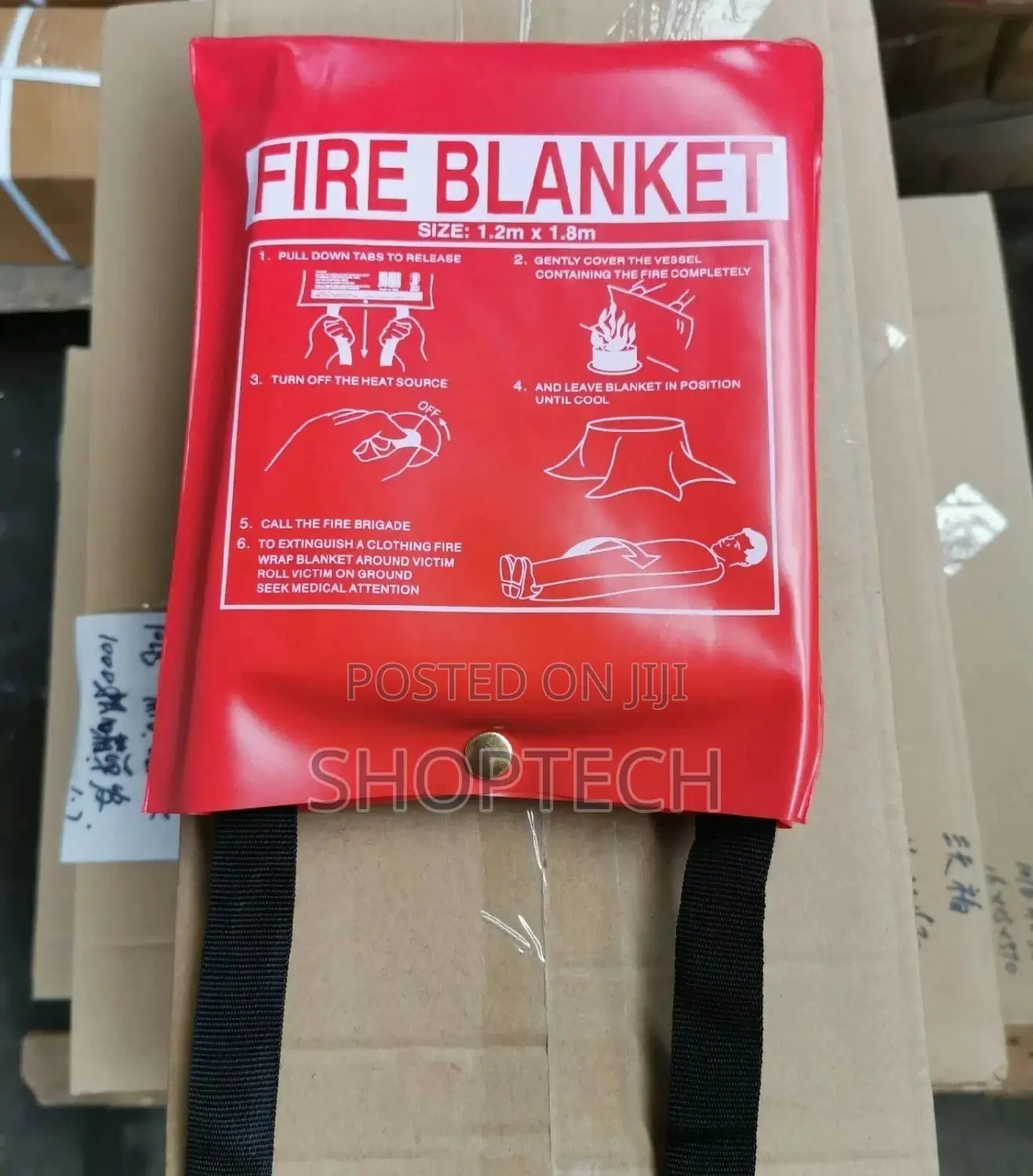 1.8m by 1.8m Fire Blanket/6fts by 6fts Fire Blanket