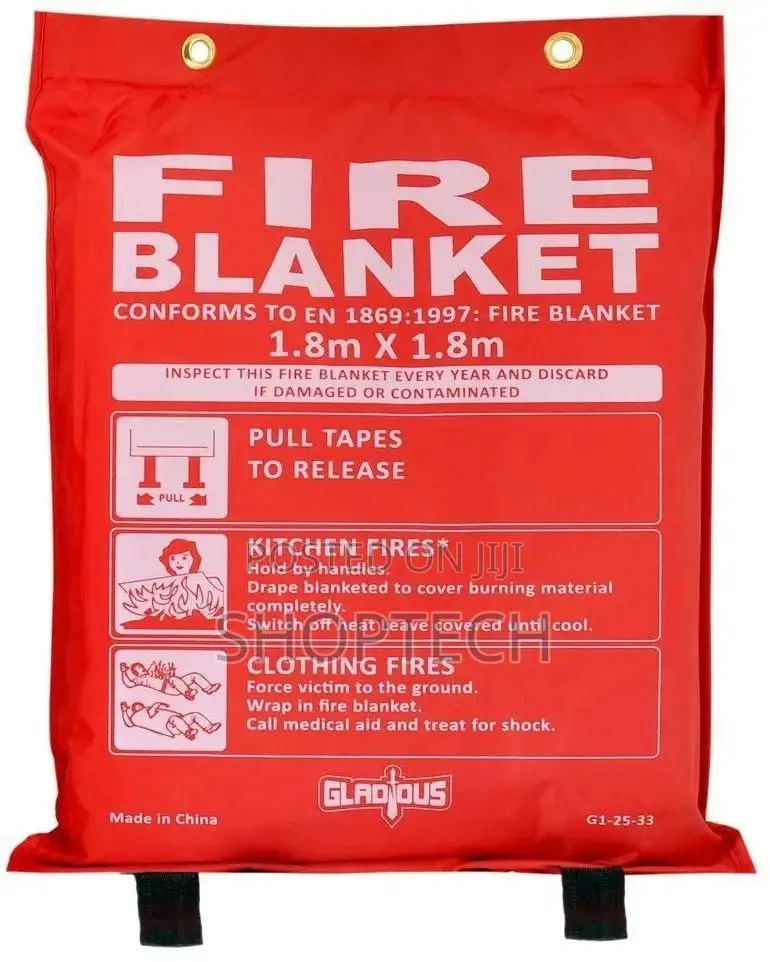 1.8m by 1.8m Fire Blanket/6fts by 6fts Fire Blanket