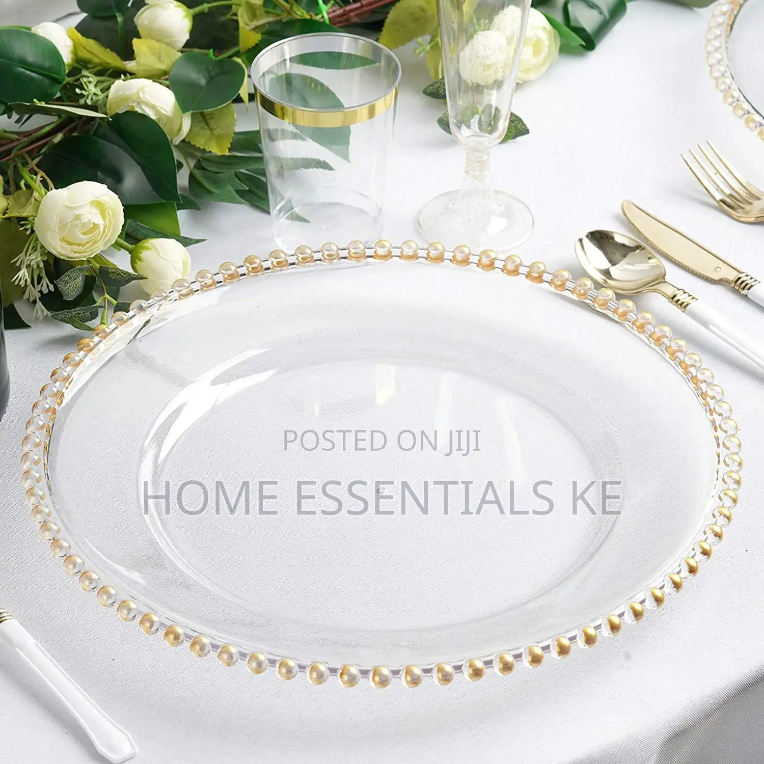 Round Clear Charger Plates