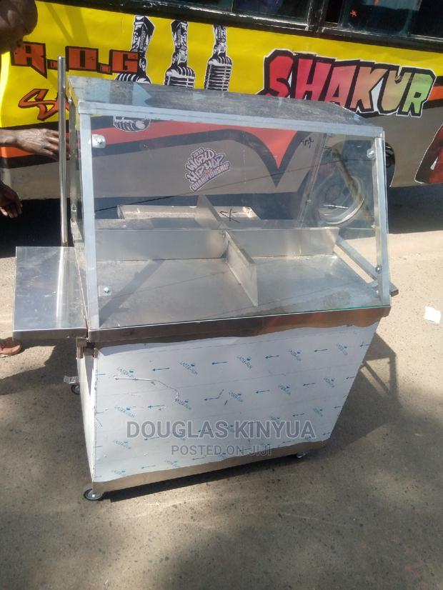 Stainless Steel Eggs and Sausage Trolley - main view