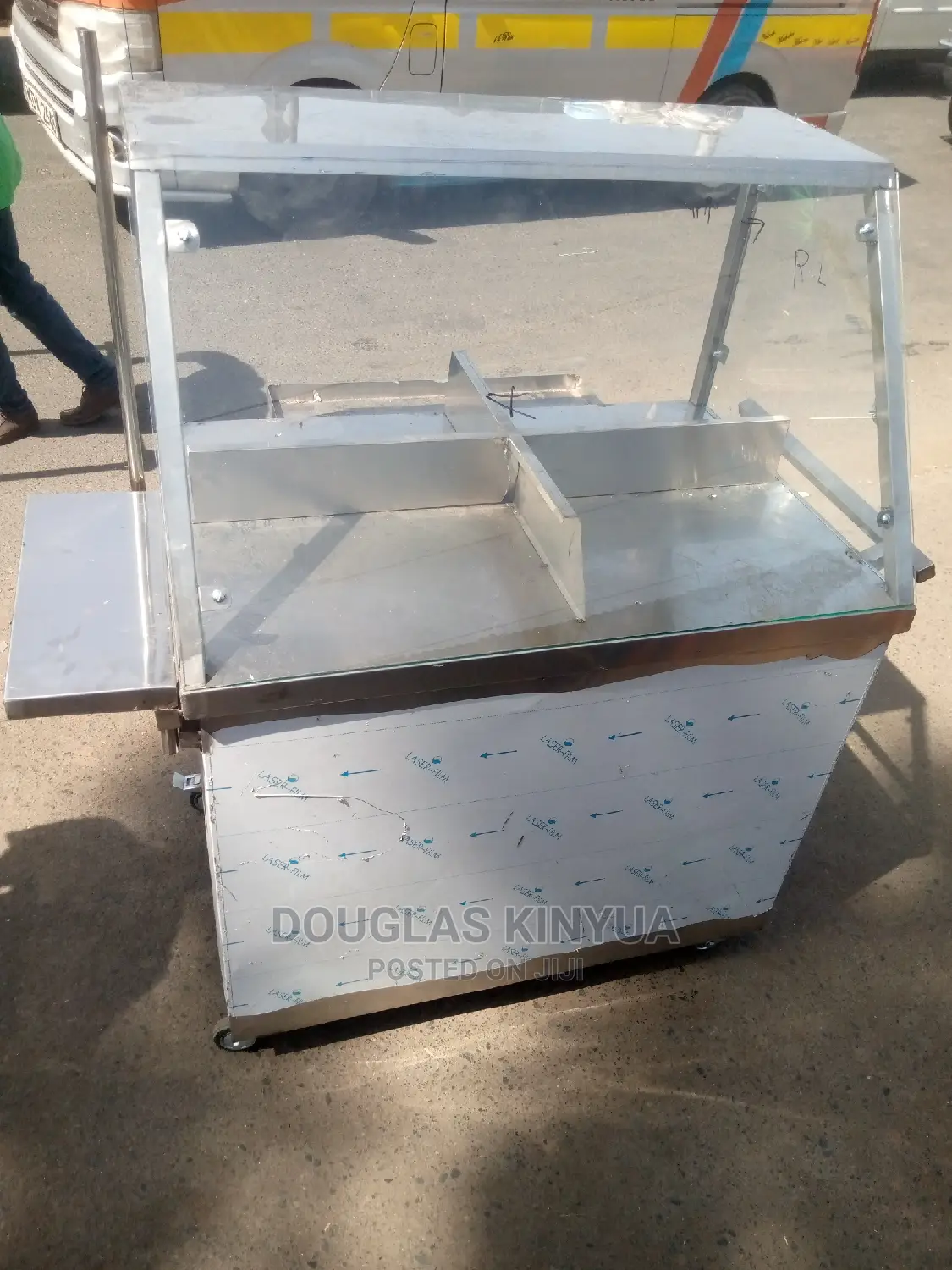 Stainless Steel Eggs and Sausage Trolley