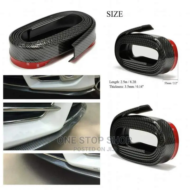 2.5m Carbon Black Samurai Front Bumper Lip