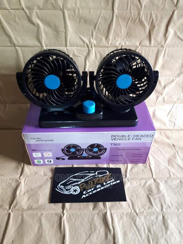 12v Double Headed Cooling Fan,Free Delivery CBD - main view