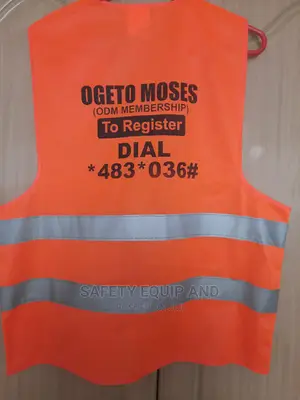 Reflective Safety Vests-Orange Color-Branded