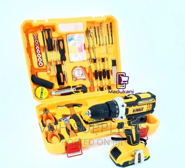 Dewalt 60PCS Tool Kit With Powerful 28V Cordless Drill (3) - main view